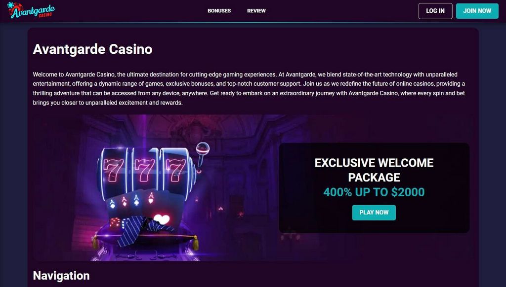 Casino en línea Avantgarde